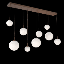 Hammerton PLB0092-09-BB-WL-C01-L3 - Gaia Linear Multi-Pendant Chandelier