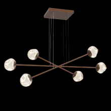 Hammerton PLB0095-M3-BB-GA-CA1-L1 - Luna Moda Multi-Piece Linear Chandelier