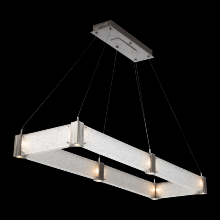 Hammerton PLB0042-R1-GB-CG-CA1-L1 - Parallel Rectangular Chandelier - 48-Gilded Brass