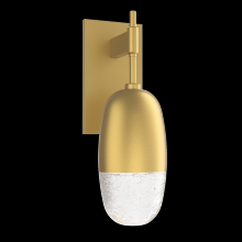 Hammerton IDB0079-01-GB-PC-L1 - Pebble Sconce-Gilded Brass-Pebble Clear