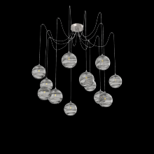 Hammerton SCB0047-12-BS-OS-C01-E2 - Terra Round 12pc Swag Multi-Pendant