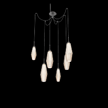 Hammerton SCB0049-06-GP-RA-C01-L3 - Aalto Round 6pc Swag Multi-Pendant