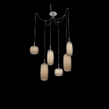 Hammerton SCB0091-06-BS-B-C01-L1 - Vessel Round 6pc Swag Multi-Pendant