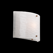 Hammerton CSB0044-0A-PN-SG-E2 - Textured Glass Round Cover Sconce-0A 11"