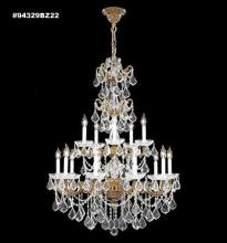 James R Moder 94329GB0GT - Madrid Cast Brass 15Light Entry Chandelier