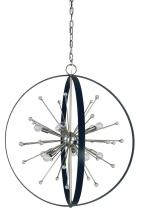 Framburg Limited Editions F-L1100 BN/MBLACK - 10-Light Brushed Nickel/Matte Black Nucleus Chandelier