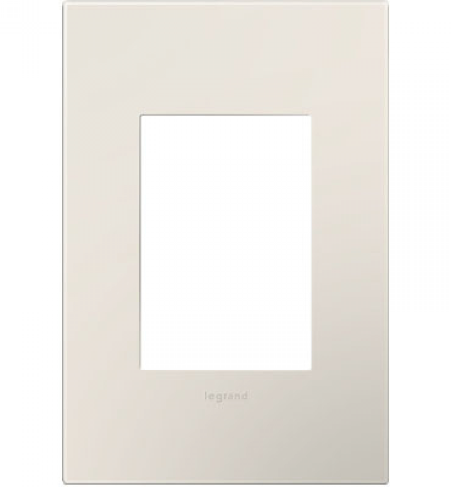 adorne? Satin Light Almond One-Gang-Plus Screwless Wall Plate