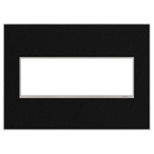 Legrand AWM3GBLS4 - adorne® Black Stainless Three-Gang Screwless Wall Plate