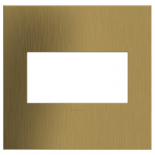 Legrand AWC2GBSB4 - Adorne® Brushed Satin Brass Two-Gang Screwless Wall Plate