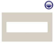 Legrand AWP4GOM - Adorne® Oatmeal Four-Gang Screwless Wall Plate with Microban®