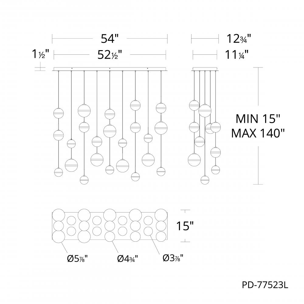 Cyllindra Chandelier Light