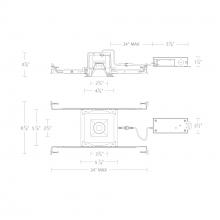 WAC US R2BSD-SCS-BN - Ocular 2.0 5CCT Square Downlight Trim and Remodel Housing with New Construction Frame-In Kit and D