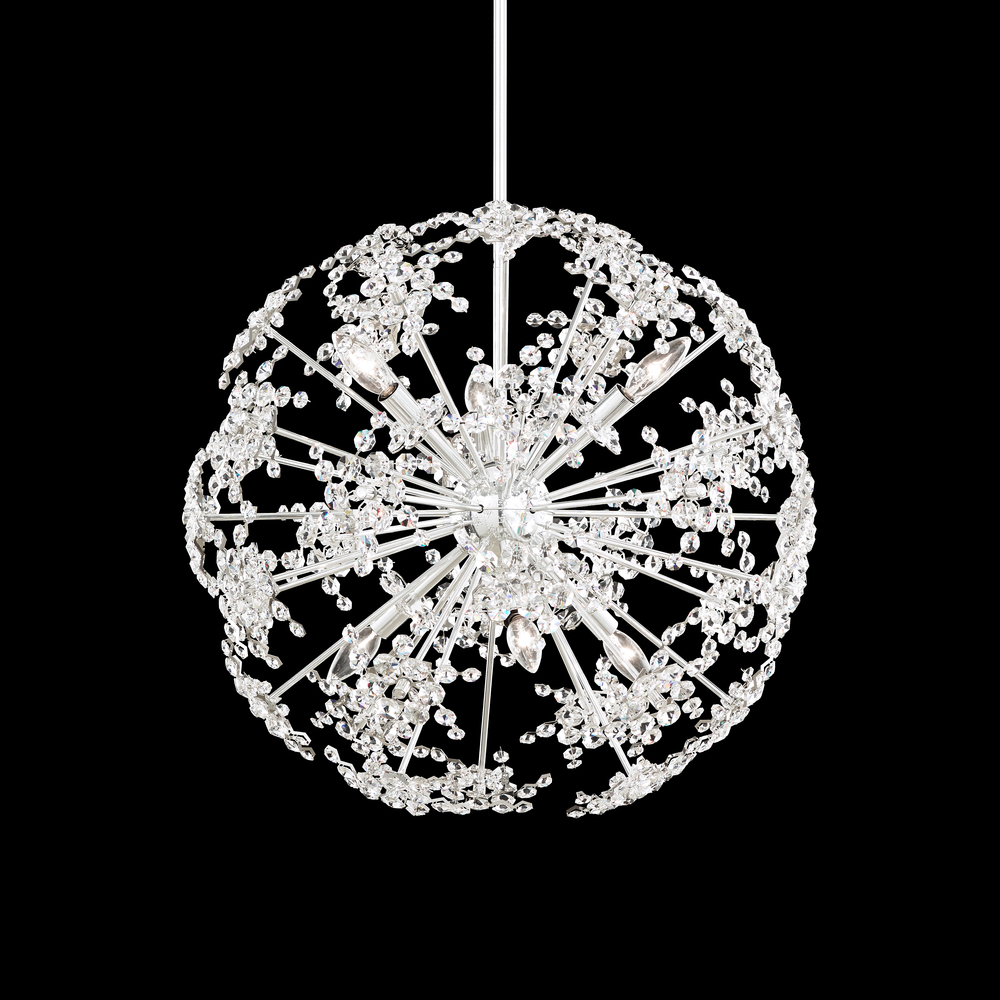 Esteracae 24IN 120V Pendant in Polished Stainless Steel with Radiance Crystal