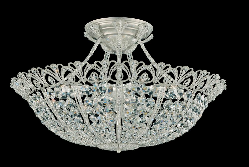 Rivendell 17 Light 120V Semi-Flush Mount in Heirloom Bronze with Clear Radiance Crystal