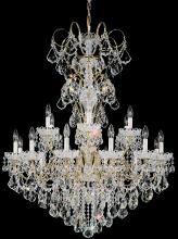 Schonbek 1870 3660-76H - New Orleans 18 Light 120V Chandelier in Heirloom Bronze with Clear Heritage Handcut Crystal