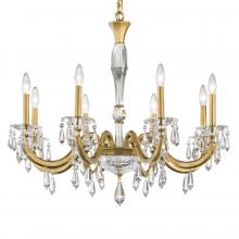 Schonbek 1870 S7608N-51R - Napoli 8 Light 120V Chandelier in Black with Clear Radiance Crystal