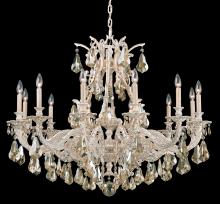 Schonbek 1870 6952-48H - Sophia 12 Light 120V Chandelier in Antique Silver with Clear Heritage Handcut Crystal