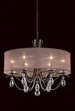 Schonbek 1870 VA8306N-76H2 - Vesca 6 Light 120V Chandelier in Heirloom Bronze with Clear Heritage Handcut Crystal and Gold Shad