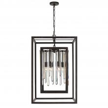 Crystorama 8409-FB - Hollis 6 Light Forged Bronze Chandelier