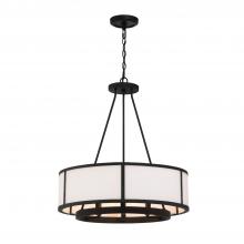 Crystorama BRY-8006-BF - Bryant 6 Light Black Forged Chandelier