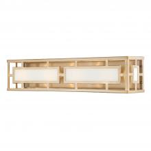 Crystorama HIL-994-VG - Hillcrest 4 Light Vibrant Gold Bathroom Vanity