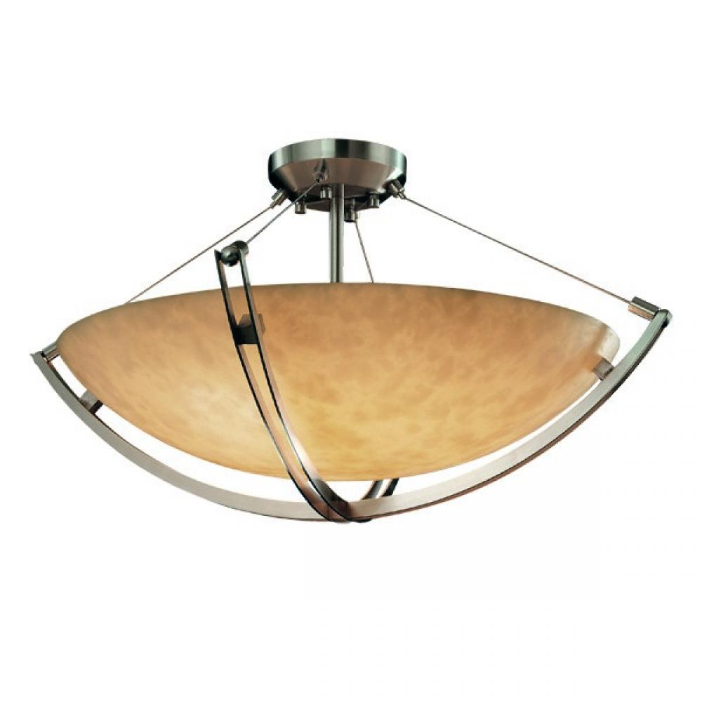 24" Semi-Flush Bowl w/ Crossbar