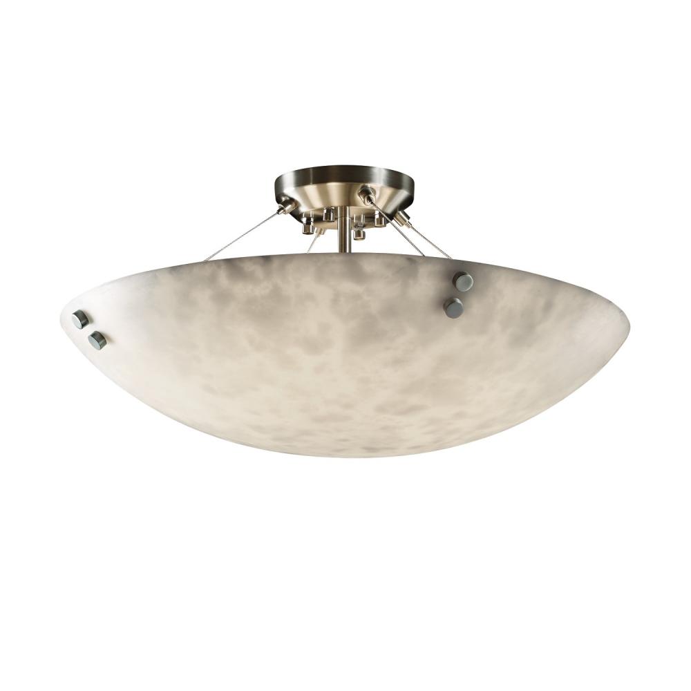 24" Semi-Flush Bowl w/ CONCENTRIC CIRCLES FINIALS