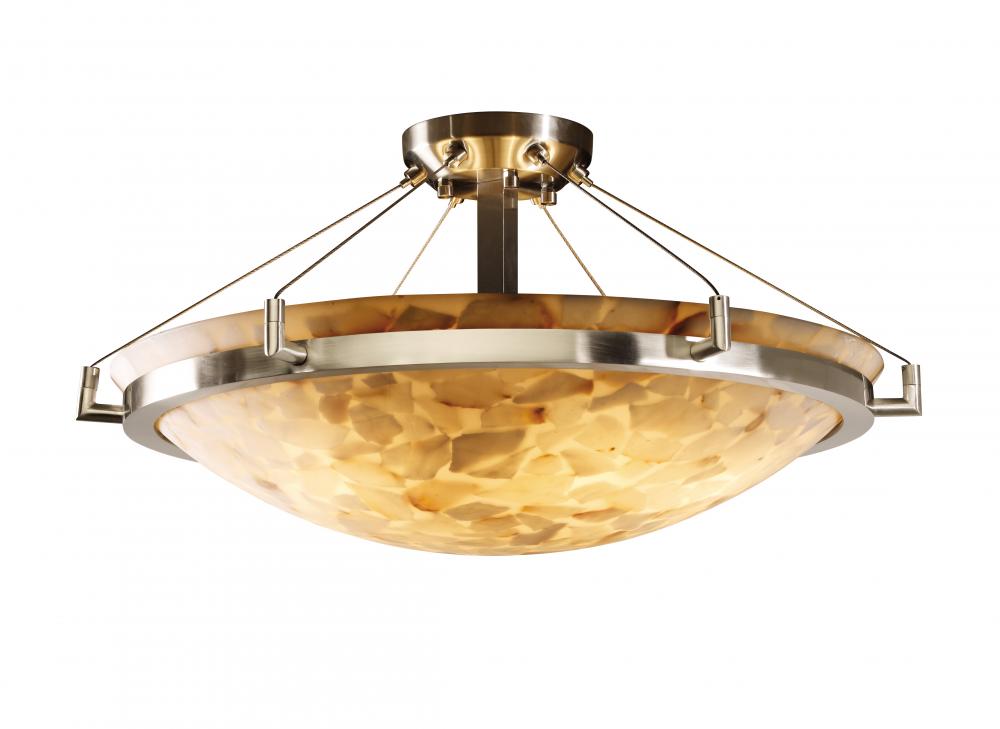 24" LED Semi-Flush Bowl w/ Ring