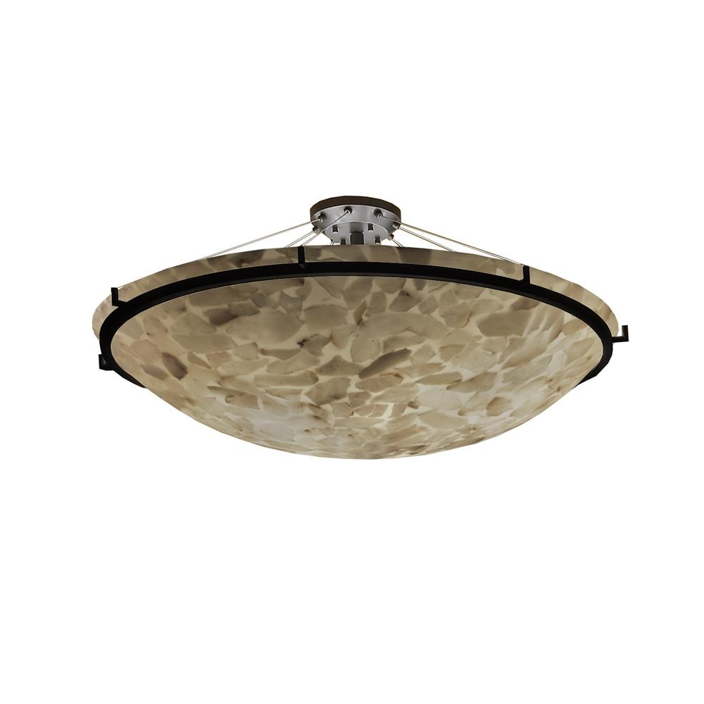 48" Round Semi-Flush Bowl w/ Ring