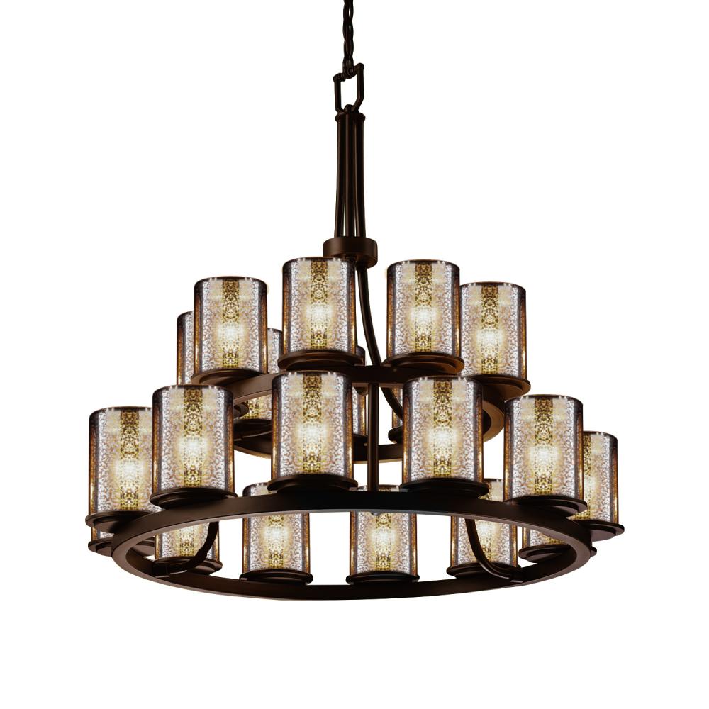 Dakota 21-Light 2-Tier Ring Chandelier