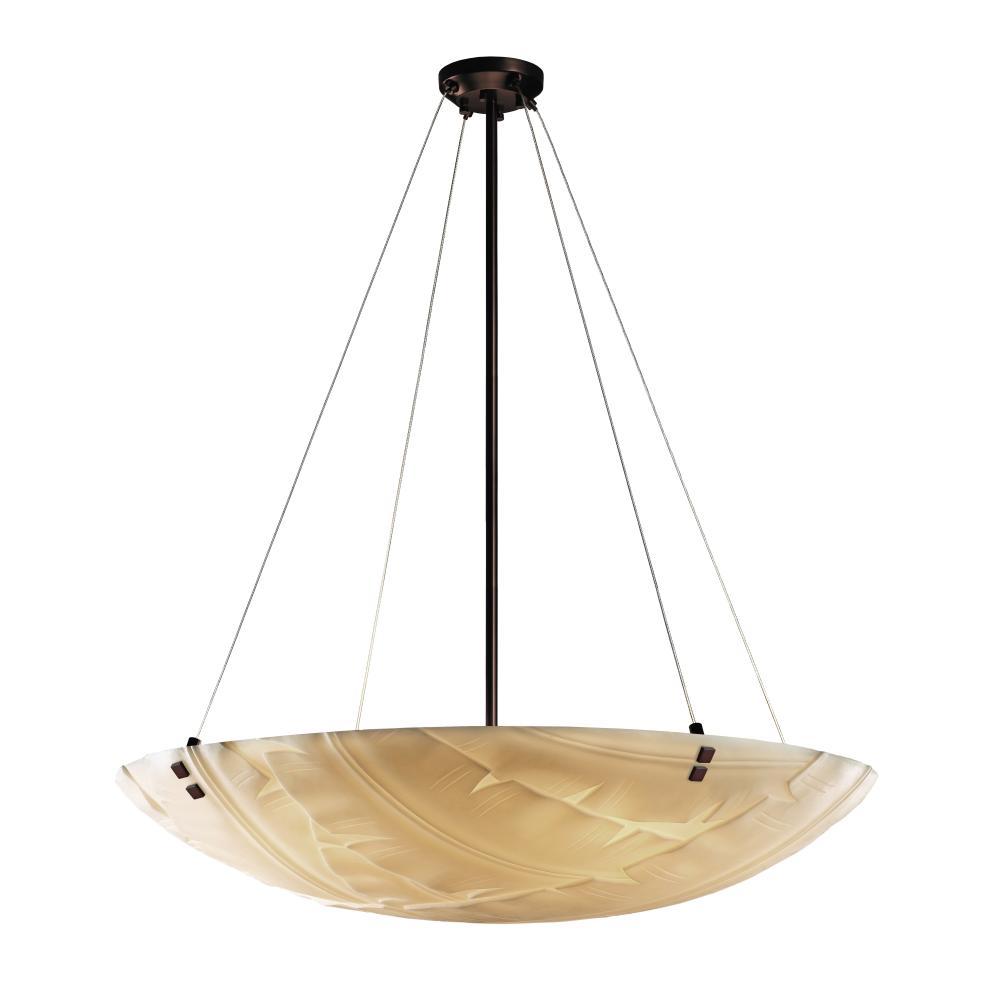 48" Pendant Bowl w/ CONCENTRIC SQUARES FINIALS