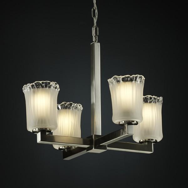 Modular 4-Light Chandelier