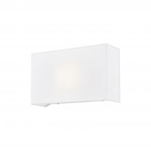 Justice Design Group FAB-5655-WHTE - ADA Rectangle Fabric Wall Sconce