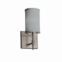 Justice Design Group FAB-8411-10-GRAY-NCKL - Union 1-Light Wall Sconce (Short)