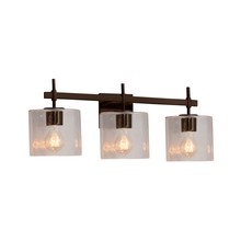 Justice Design Group FSN-8413-30-SEED-DBRZ - Union 3-Light Bath Bar