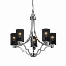 Justice Design Group MSH-8500-10-CROM - Argyle 5-Light Chandelier