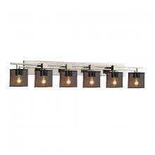 Justice Design Group MSH-8706-30-NCKL - Aero 6-Light Bath Bar