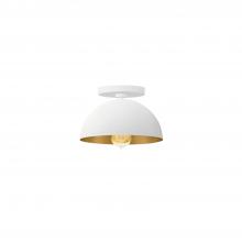 Justice Design Group NSH-9849-MTGD - Elias 9" 1-Light Dome Semi-Flush