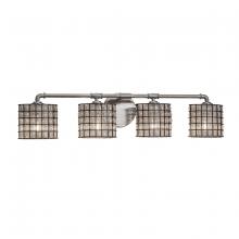 Justice Design Group WGL-8464-30-GRCB-NCKL - Bronx 4-Light Bath Bar