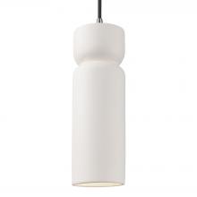 Justice Design Group CER-6510-BIS-NCKL-BKCD - Tall Hourglass Pendant