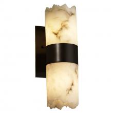 Justice Design Group FAL-8762-12-MBLK - Dakota 2-Up & Downlight Wall Sconce