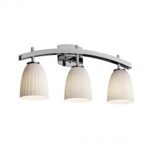 Justice Design Group FSN-8593-15-WEVE-DBRZ - Archway 3-Light Bath Bar