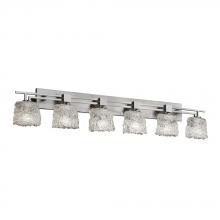 Justice Design Group GLA-8706-30-LACE-DBRZ - Aero 6-Light Bath Bar