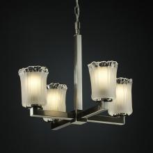 Justice Design Group GLA-8829-16-CLRT-NCKL - Modular 4-Light Chandelier