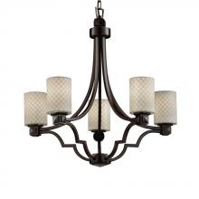 Justice Design Group POR-8500-10-BANL-DBRZ - Argyle 5-Light Chandelier