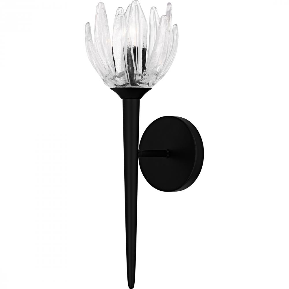 Shea 1-Light Matte Black Wall Sconce