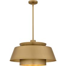 Quoizel LMI2824BWS - Lumi 3-Light Brushed Weathered Brass Pendant