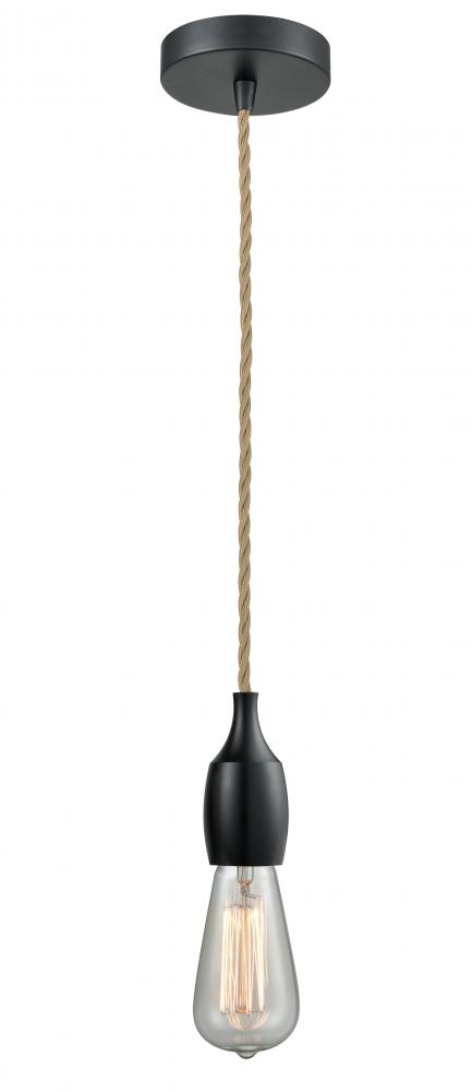 Chelsea - 1 Light - 2 inch - Matte Black - Cord hung - Mini Pendant