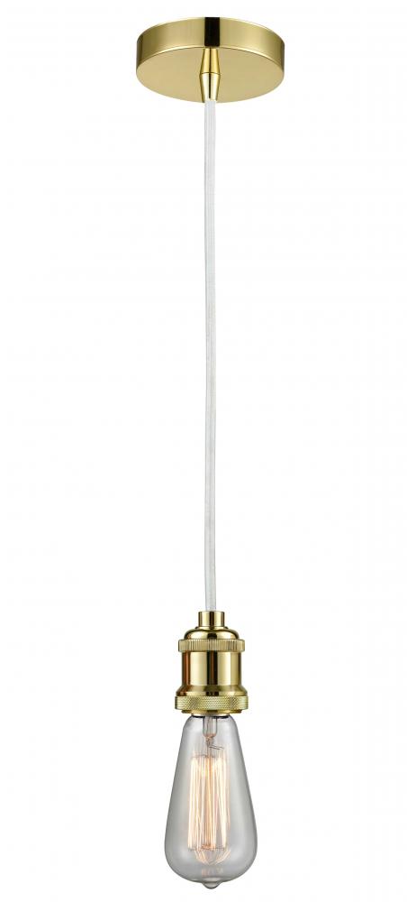 Edison - 1 Light - 2 inch - Gold - Cord hung - Mini Pendant