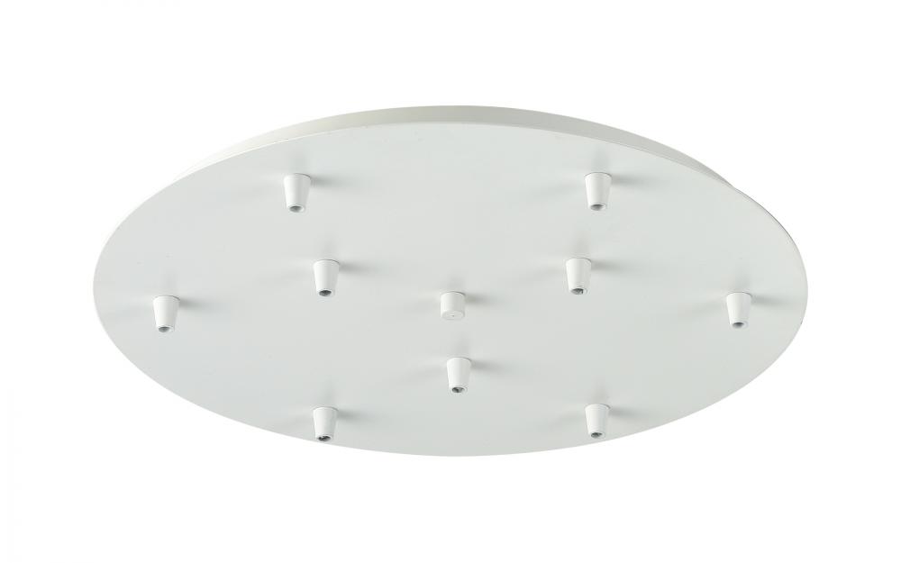 9 Light Round Multi Port Canopy